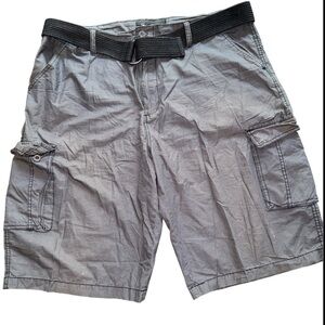 🔴 Beverly Hills Polo Club Men's Charcoal Gray Cargo Shorts Size 40